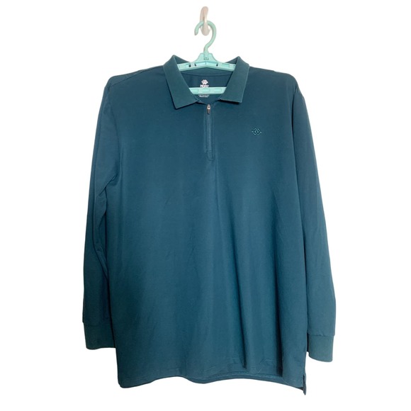 MoFiz Men's Golf Shirt 1/4Zip LongSleeve Hiking Shirt Quick Dry Athletic Sz. 2XL - Picture 1 of 11